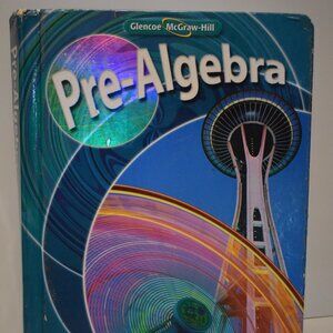 Glencoe McGraw-Hill Pre-Algebra MS Student Edition-Homeschool-Hard Cover-826 pgs